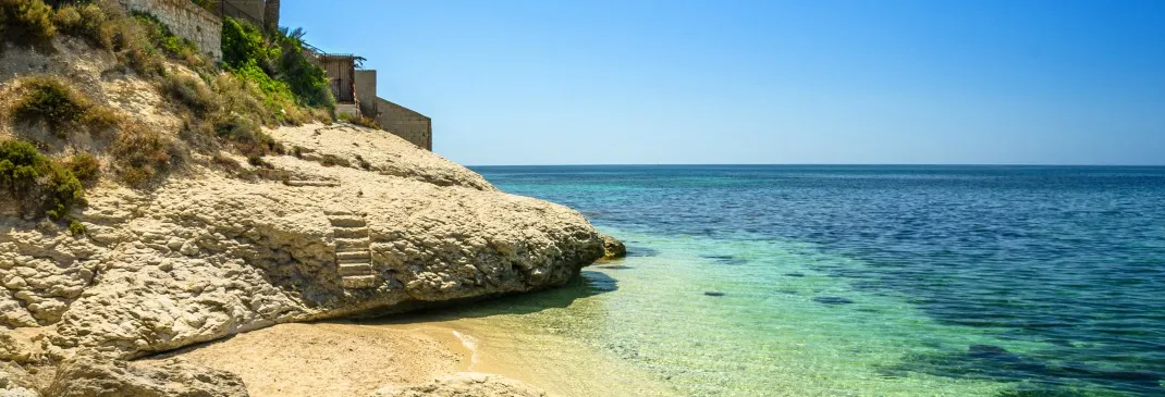 Strand von Cagliari.